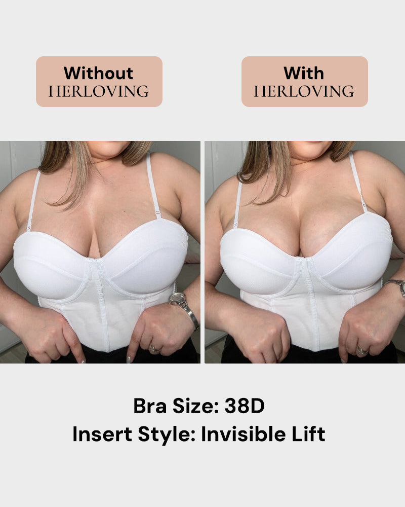 2 paires de coussinets adhésifs push-up invisibles