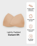 2 paires de coussinets adhésifs push-up invisibles