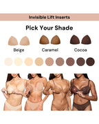 2 paires de coussinets adhésifs push-up invisibles