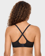 Lace Underwire Unlined Sheer Demi Balconette Bra