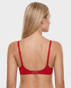Lace Underwire Unlined Sheer Demi Balconette Bra