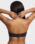 Soutien-gorge pigeonnant sans bretelles en dentelle antidérapant