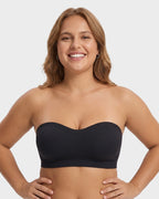 Soutien-gorge bandeau sans coutures, sans armatures et antidérapant