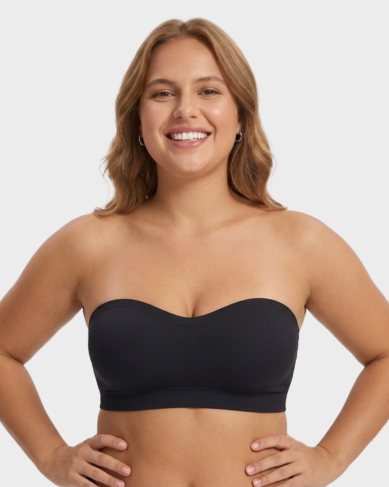 Soutien-gorge bandeau sans coutures, sans armatures et antidérapant
