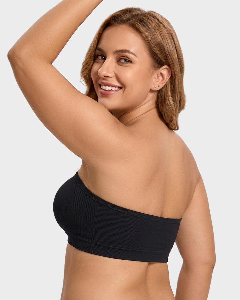 Soutien-gorge bandeau sans coutures, sans armatures et antidérapant