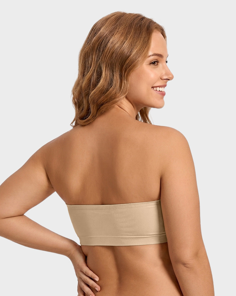 Soutien-gorge bandeau sans coutures, sans armatures et antidérapant