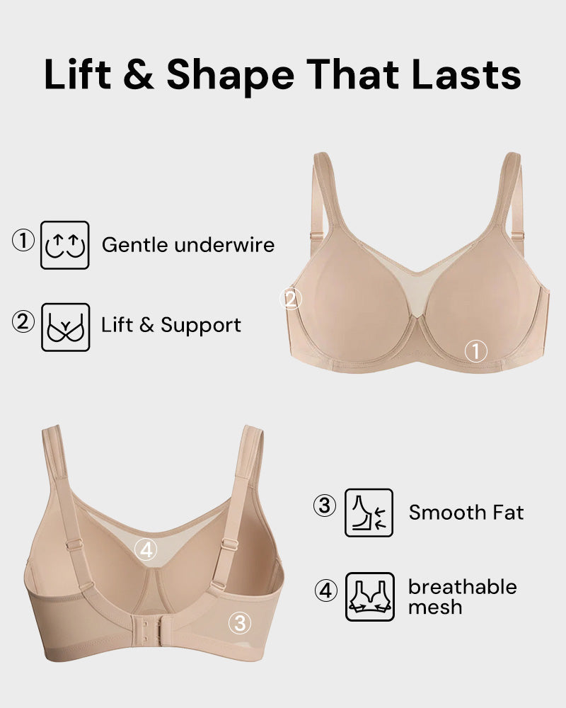 Soutien-gorge minimiseur grande taille rafraîchissant à couvrance complète