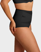 5-Pack Plus-Size High-Waist Cross Tummy Control Panties