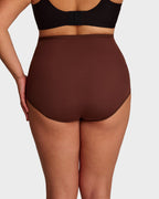 5-Pack Plus-Size High-Waist Cross Tummy Control Panties