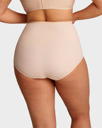 5-Pack Plus-Size High-Waist Cross Tummy Control Panties