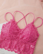 Ensemble romantique de bralette et culotte en dentelle