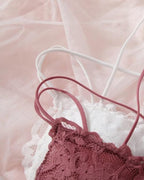 Ensemble romantique de bralette et culotte en dentelle