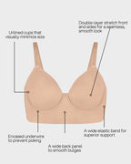 Soutien-gorge minimiseur sans coutures