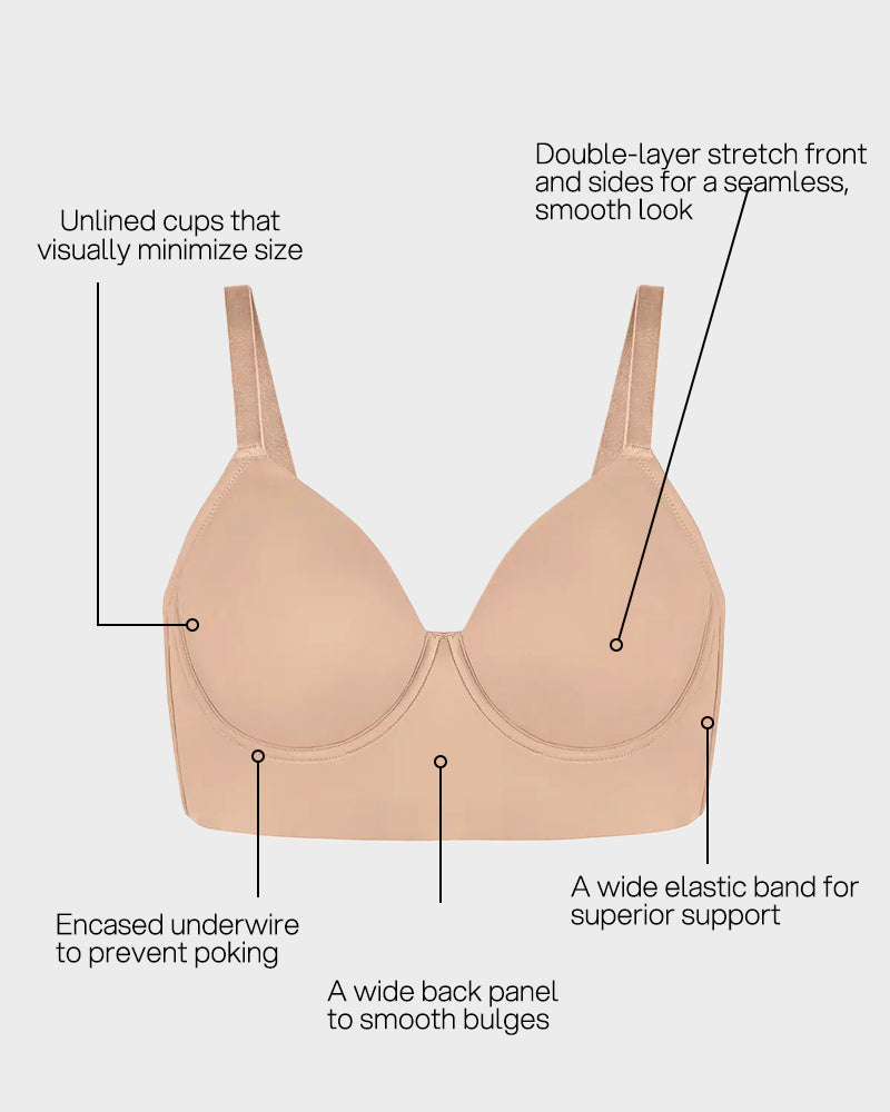 Seamless Lift Minimizer Bra