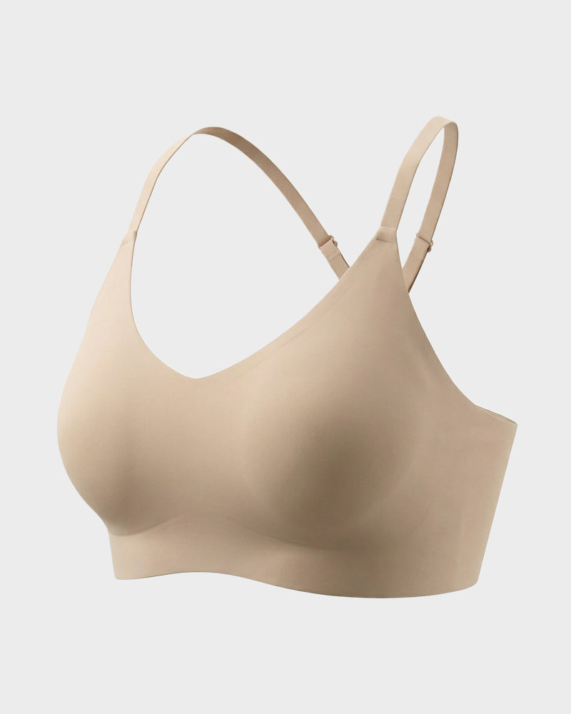 Nahtloser rückenfreier Spitzen-Bralette