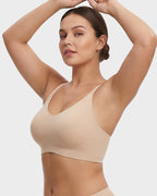 Nahtloser rückenfreier Spitzen-Bralette