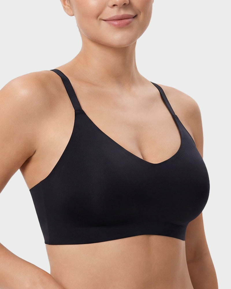 Nahtloser rückenfreier Spitzen-Bralette