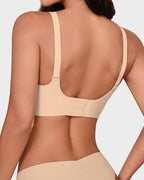 Soutien-gorge en gel sans couture à bord festonné