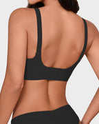 Soutien-gorge en gel sans couture à bord festonné