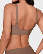 Soutien-gorge en gel sans couture à bord festonné