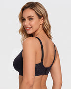 Nahtloser tiefer V-Push-up-Bügel-BH