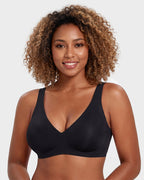 Nahtloser tiefer V-Push-up-Bügel-BH