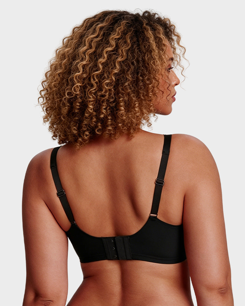 Nahtloser tiefer V-Push-up-Bügel-BH