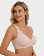 Nahtloser tiefer V-Push-up-Bügel-BH