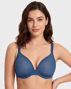 Seamless Mesh Unlined Underwire Bra