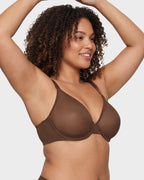 Seamless Mesh Unlined Underwire Bra