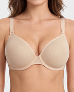 Seamless Mesh Unlined Underwire Bra