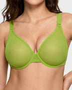 Seamless Mesh Unlined Underwire Bra