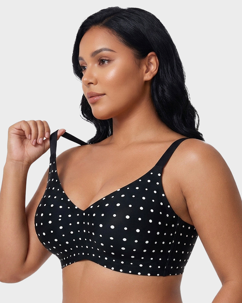 Soutien-gorge sans armature, confort doux et sans couture avec bande en gel