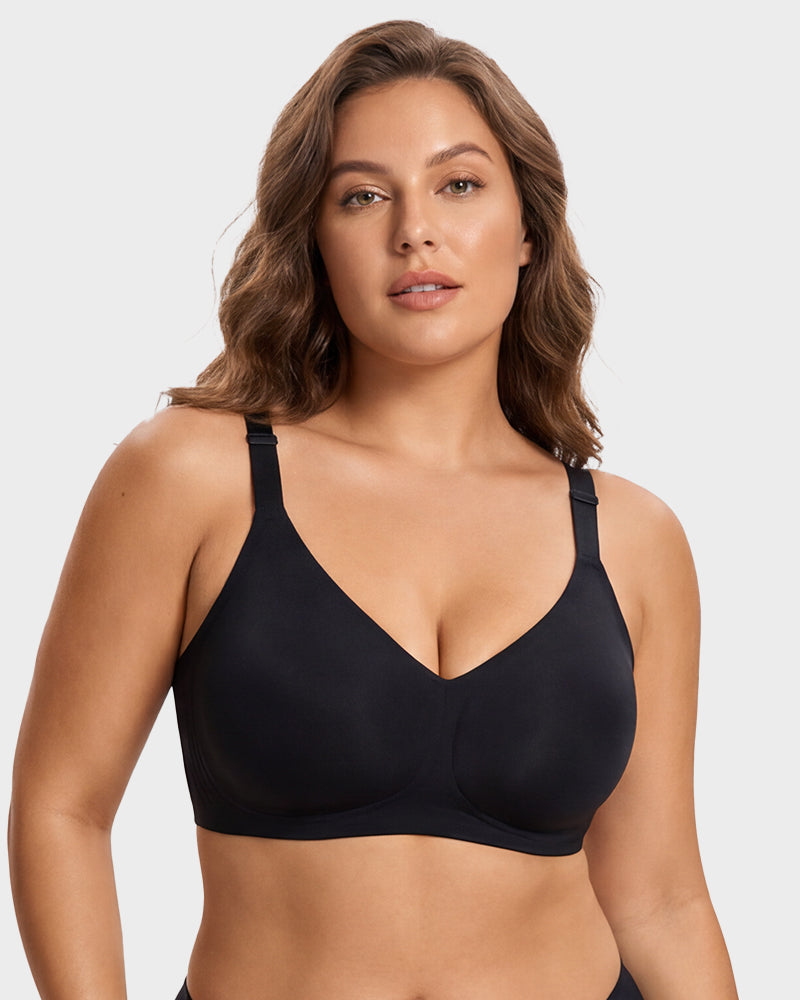 Soutien-gorge sans armature, confort doux et sans couture avec bande en gel