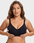 Soutien-gorge sans armature, confort doux et sans couture avec bande en gel