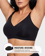 Soutien-gorge sans armature, confort doux et sans couture avec bande en gel
