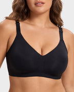 Soutien-gorge sans armature, confort doux et sans couture avec bande en gel