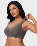 Soutien-gorge sans armature, confort doux et sans couture avec bande en gel