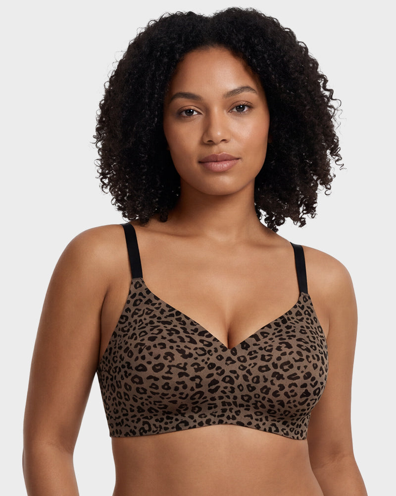Soutien-gorge sans armature, confort doux et sans couture avec bande en gel