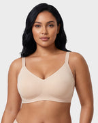 Soutien-gorge sans armature, confort doux et sans couture avec bande en gel