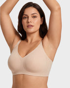 Soutien-gorge sans armature, confort doux et sans couture avec bande en gel