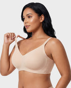 Soutien-gorge sans armature, confort doux et sans couture avec bande en gel