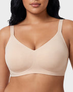 Soutien-gorge sans armature, confort doux et sans couture avec bande en gel