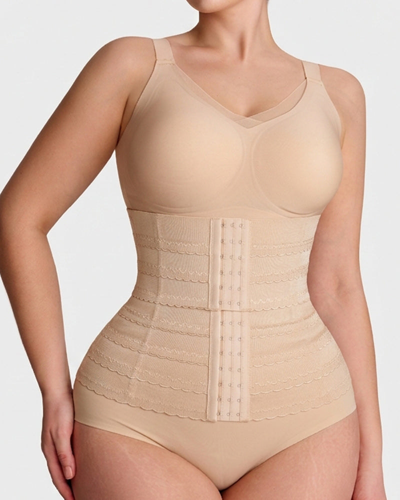Corset serre-taille segmenté avec armatures en acier