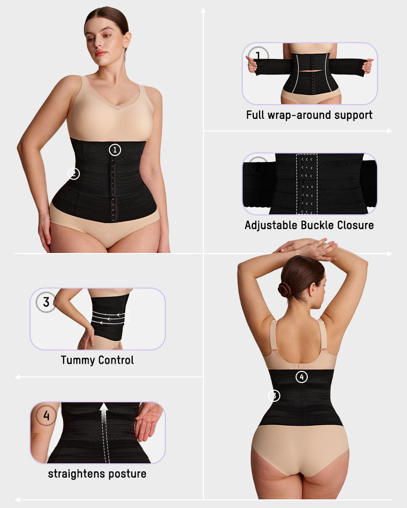 Corset serre-taille segmenté avec armatures en acier