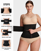 Corset serre-taille segmenté avec armatures en acier