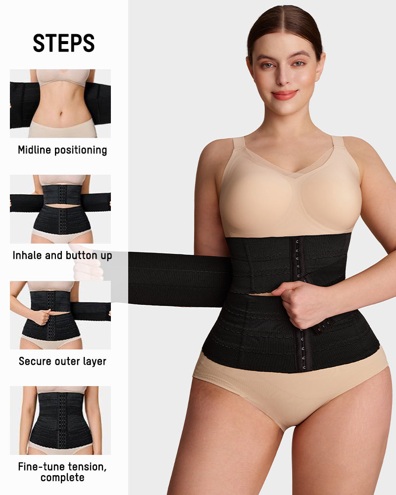 Corset serre-taille segmenté avec armatures en acier