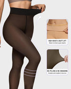 One-Seam & 4 Shades Fleece Lined Tights