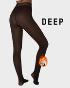 One-Seam & 4 Shades Fleece Lined Tights