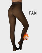 One-Seam & 4 Shades Fleece Lined Tights